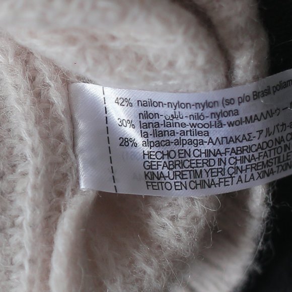 NWT OVERSIZED KNIT WOOL CONTENT DUSTY PINK BEIGE VEST. - Picture 9 of 13